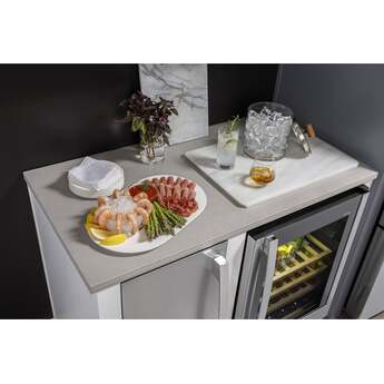 GE 15 Inch Under Ice Maker with Nugget Ice, 50lbs Daily Production, 26 Lbs. Capacity, Wi-Fi Connectivity, LED Lighting, Ice Scoop, Clean Reminder Light, and UL Listed: Panel Ready — thumbnail 2